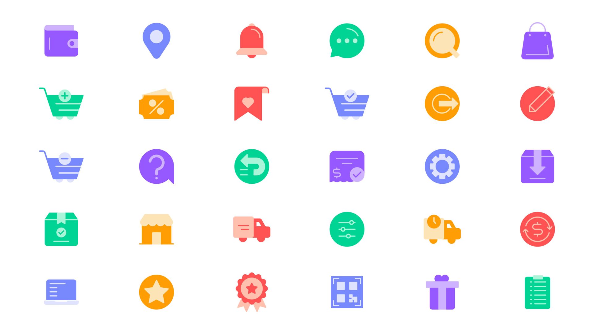 8 E-commerce Icon Design
