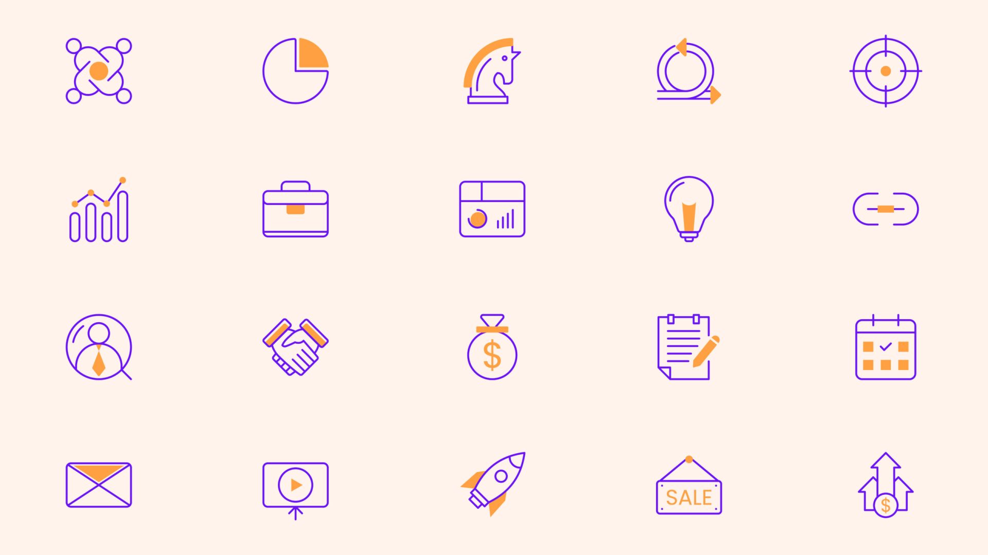 9 Startup Business Icon Design
