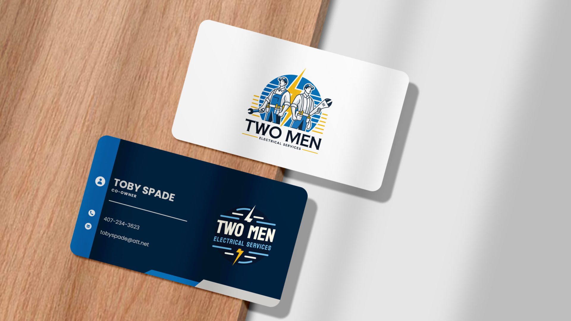 Two Men Business Card
